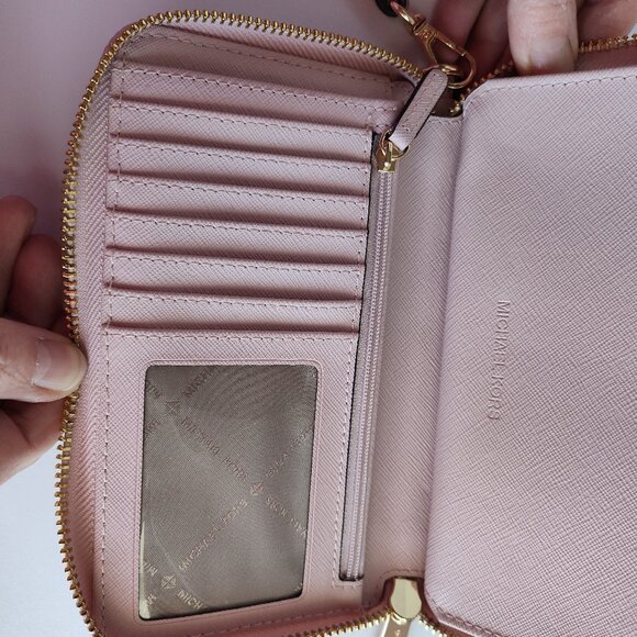 Ladies Michael Kors Pink Convertible Wristlet - Picture 3 of 5